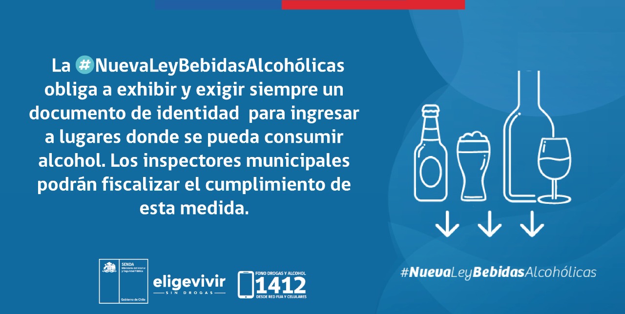 Publican Reglamento que modifica la Ley N°19.925 sobre Expendio y Consumo de Bebidas Alcohólicas
